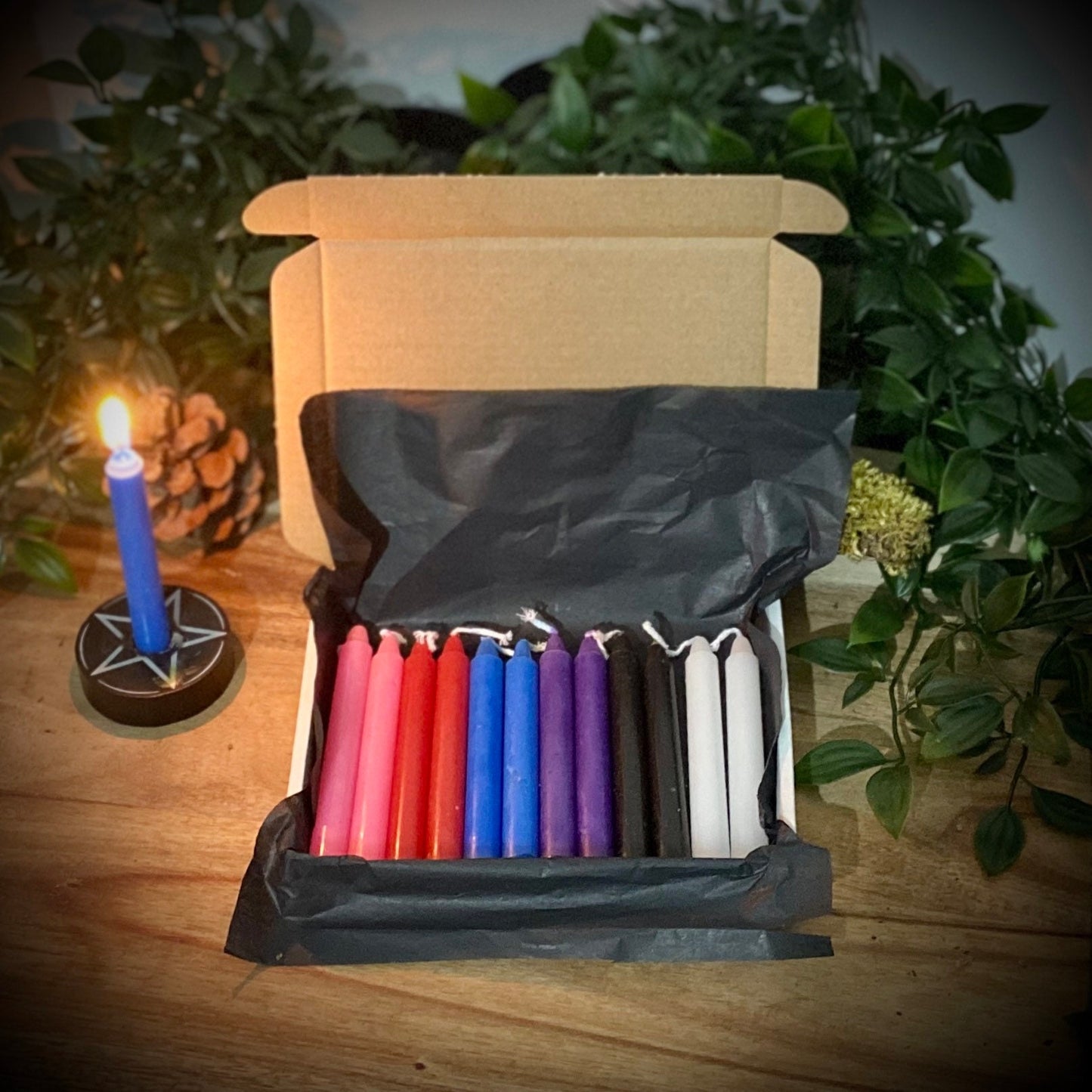 Pack of 12 spell candles