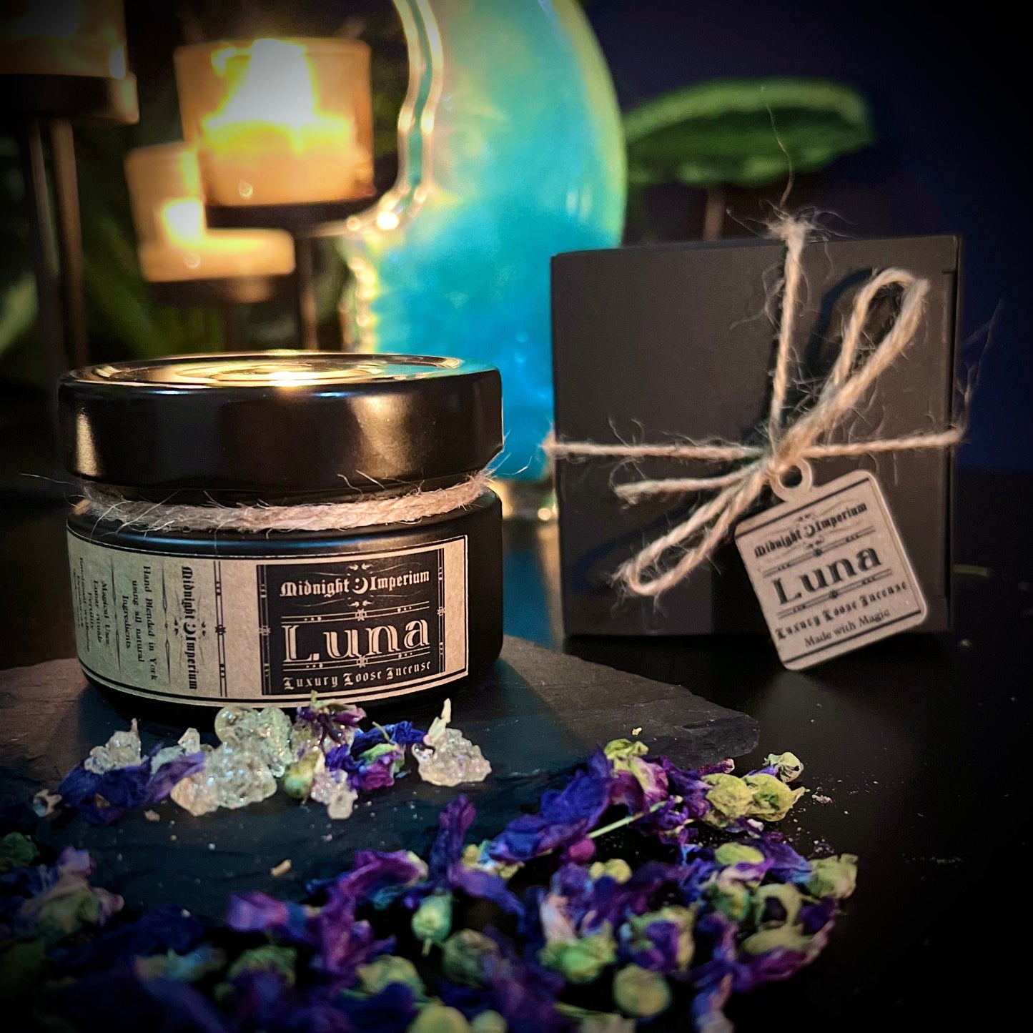 Luna loose Incense | Luxury blend of roots resins botanicals and essential oils