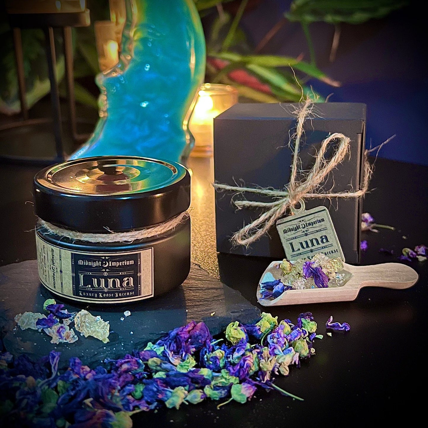 Luna loose Incense | Luxury blend of roots resins botanicals and essential oils