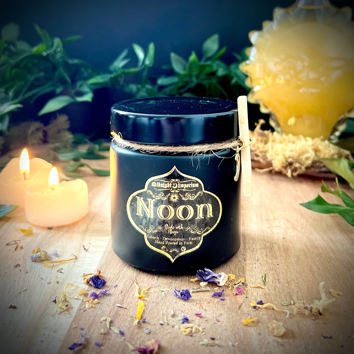 Noon : Solar candle range | spell candle for Growth, Development, Fertility and Family affairs