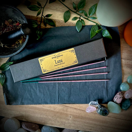 Luna - Intention Incense  | Hand Rolled natural Incense